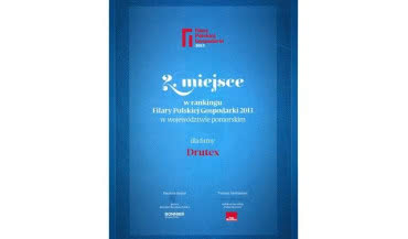 DRUTEX z wyróżnieniem "Filary Polskiej Gospodarki"