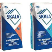 Tynk mineralny SKAŁA TM - szary i biały