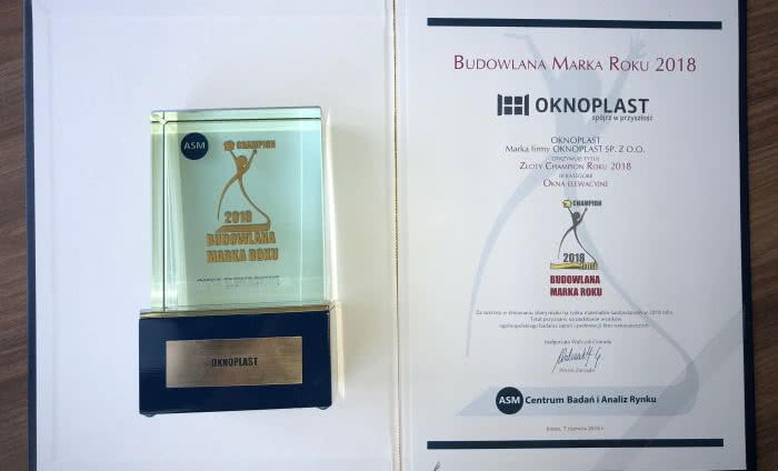 OKNOPLAST Złotym Championem 2018