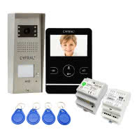 Zestaw domofonowy COSMO Video V1 z monitorem CYFRAL V-4 w kolorze czarnym