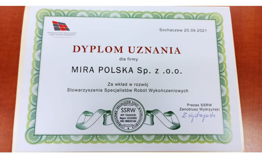 Mira Polska wyróżnione przez SSRW