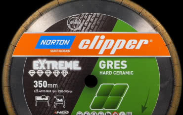 Tarcze diamentowe Norton Clipper Extreme Gres: do cięcia twardych i grubych płytek
