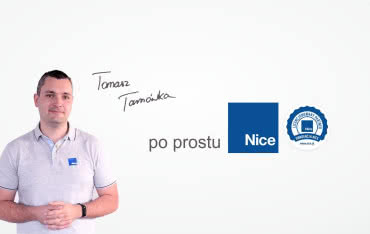 Kampania NICE promująca montaż przez licencjonowanych instalatorów